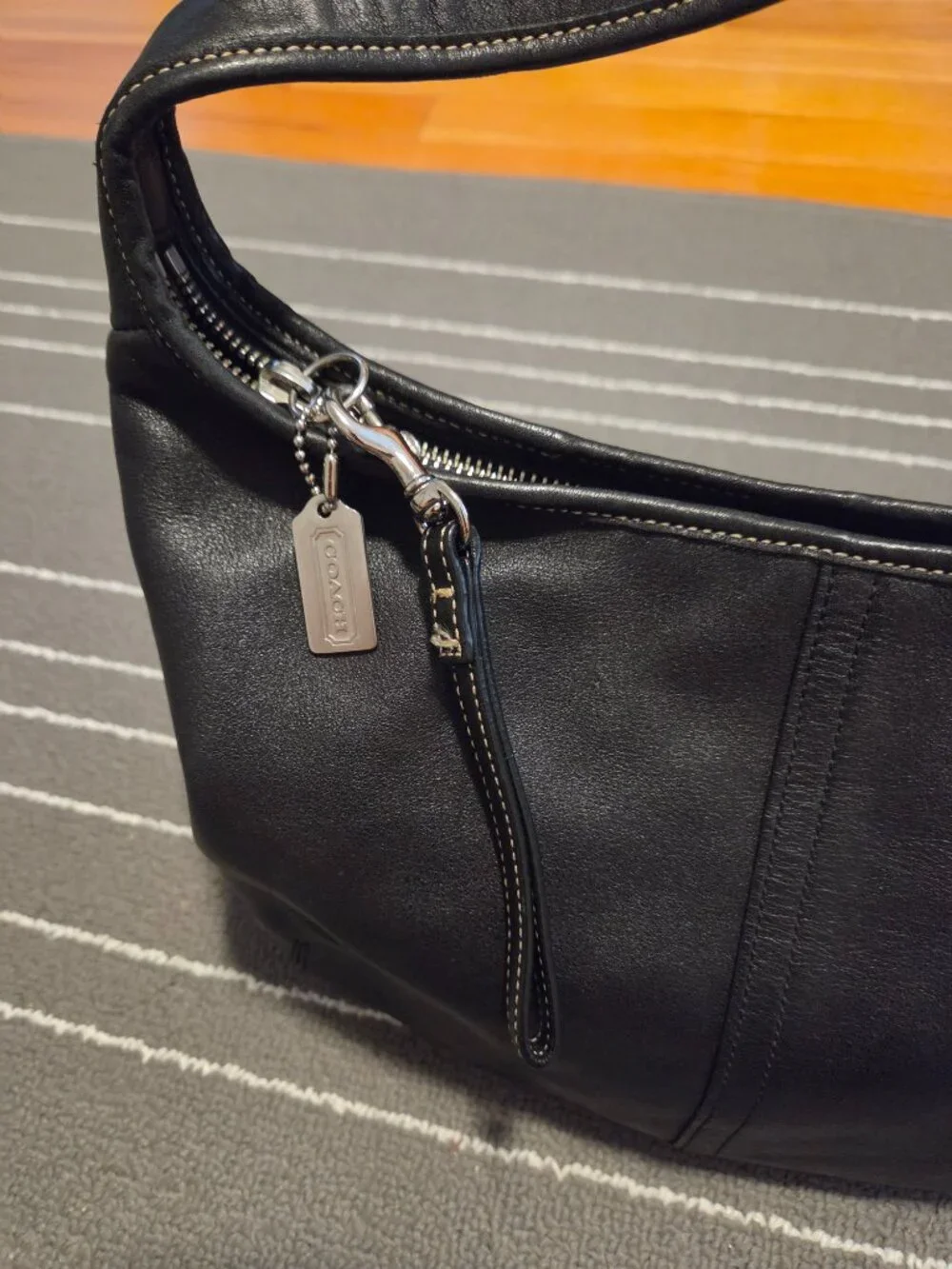 Coach black hobo bag